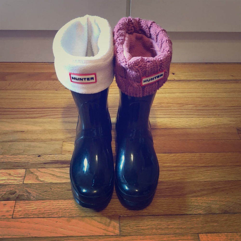 HUNTER short rain boots (mid calf) w/ liners